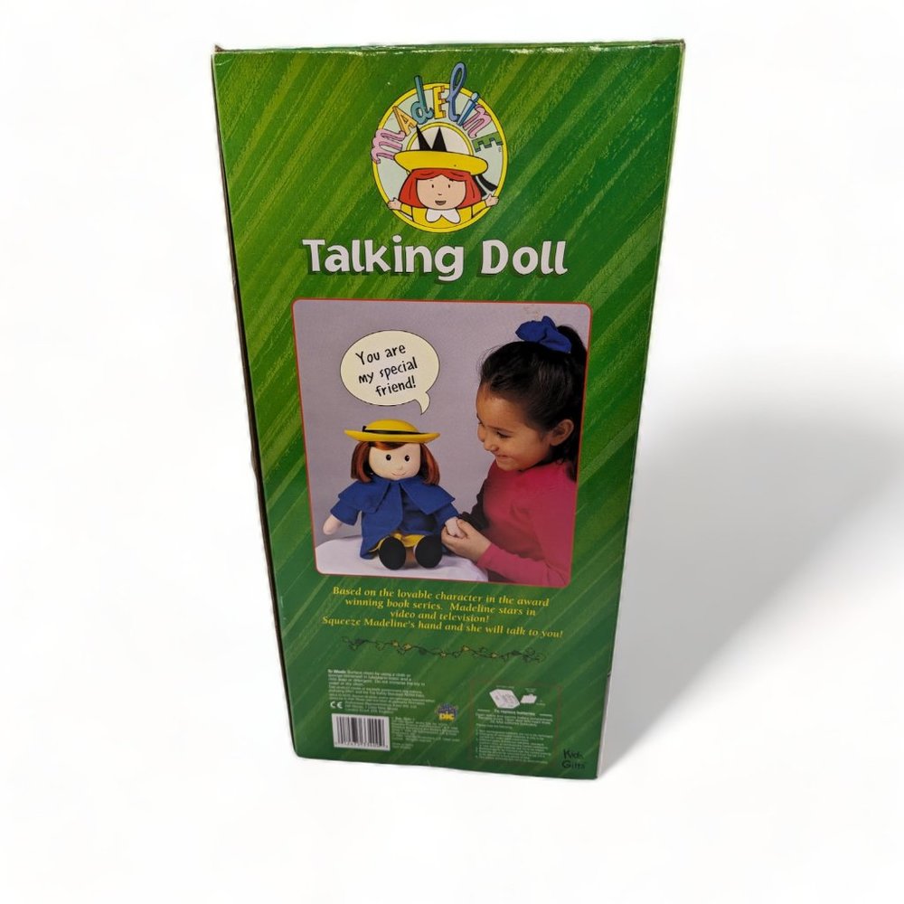 Vintage 1998 Madeline In Paris 17" Tall Talking Doll New Sealed Box Kids Gift - Picture 5 of 7